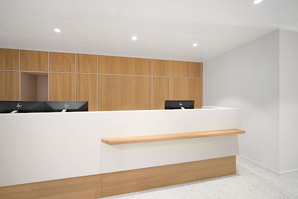 Innenarchitektur für eine Kieferorthopädie-Praxis in St.Gallen