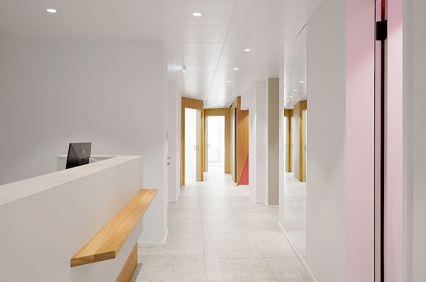Innenarchitektur für eine Kieferorthopädie-Praxis in St.Gallen