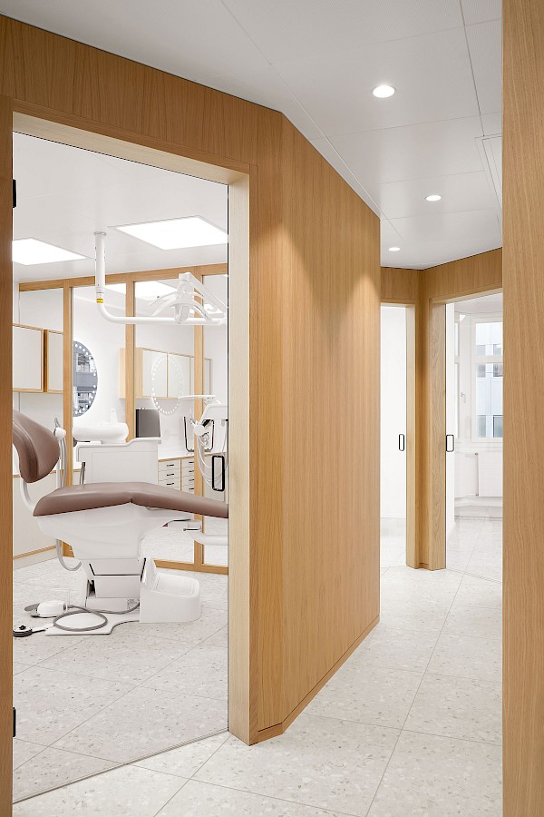 Innenarchitektur für eine Kieferorthopädie-Praxis in St.Gallen