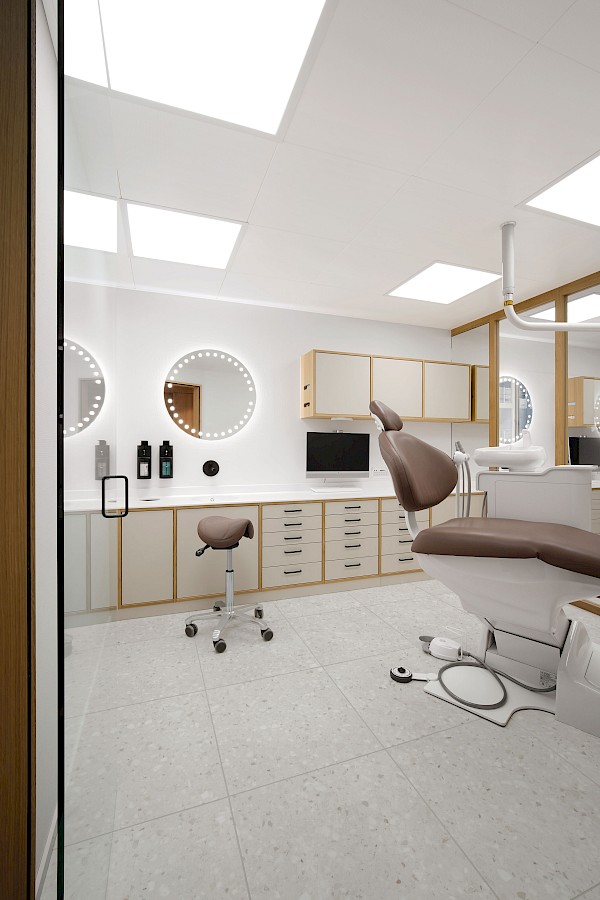 Innenarchitektur für eine Kieferorthopädie-Praxis in St.Gallen
