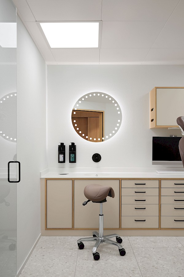 Innenarchitektur für eine Kieferorthopädie-Praxis in St.Gallen