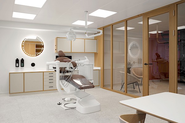 Innenarchitektur für eine Kieferorthopädie-Praxis in St.Gallen